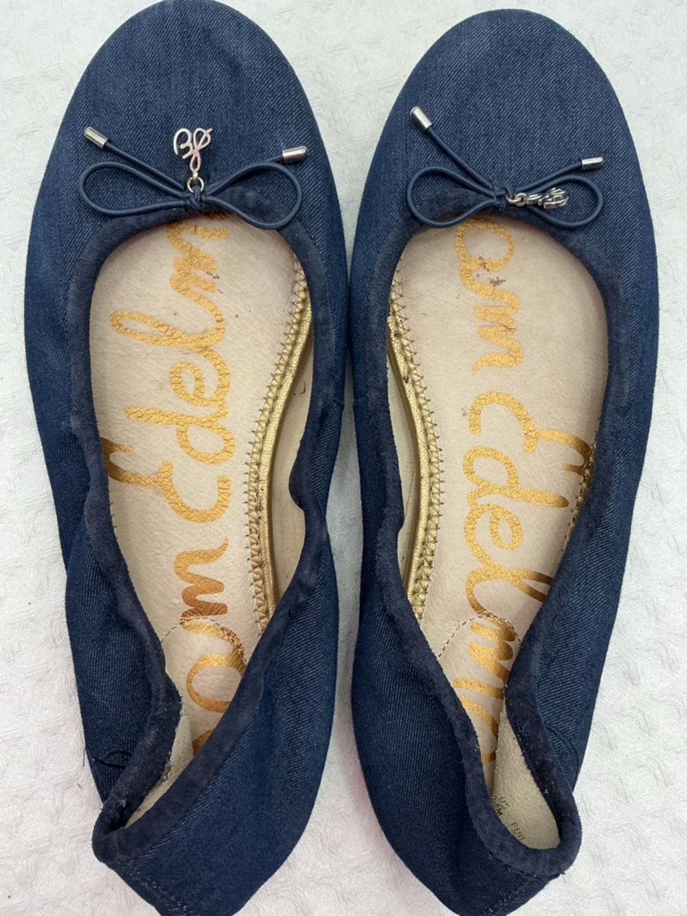 Sam Edelman Navy Bow Ballet Flats - Picture 8 of 8